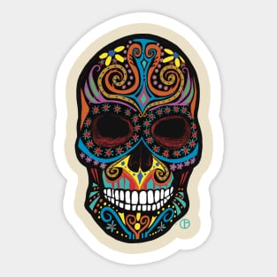 Dia De Los Muertos Calavera Sugar Skull Sticker